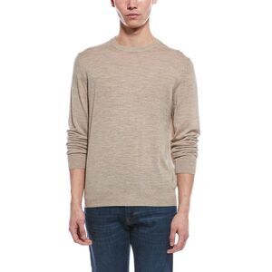 Bruno Magli Mens  Merino Wool Crewneck Sweater, Brown